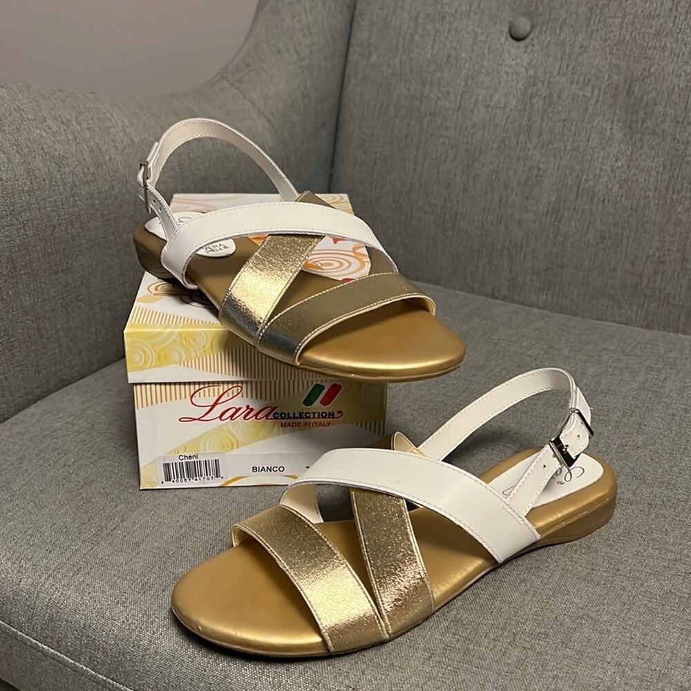 Lara Collection made in Italy women's strappy sandals size 38